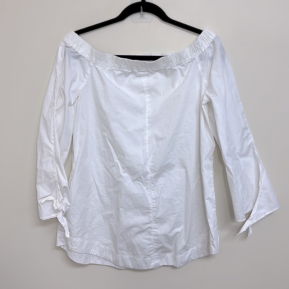Free People Cotton Show Some Shoulder White Small - Picture 6 of 8